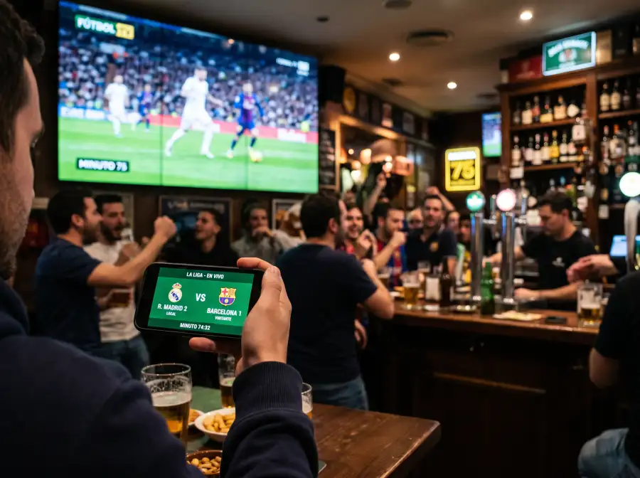Apuestas en vivo durante un partido de la Serie A italiana
