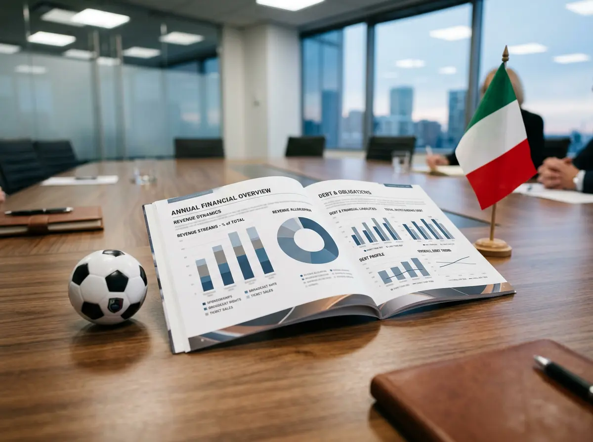 Datos económicos de la Serie A italiana con ingresos por TV y deuda de los clubes